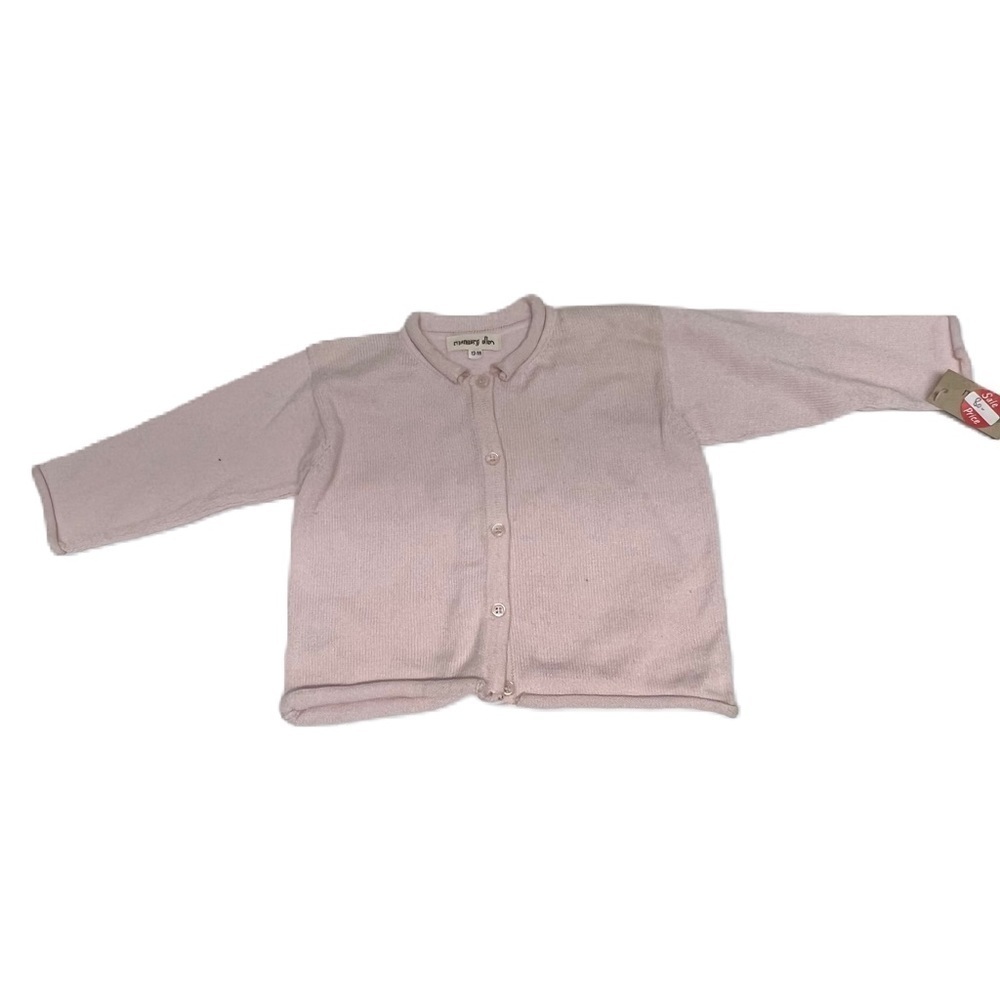NWT Margery Ellen Knit Button Down Pink Sweater Size 12/18 Months